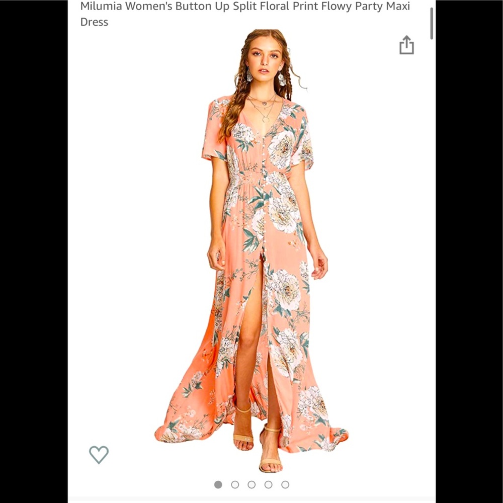 Floral Flowy Button Up Maxi Dress